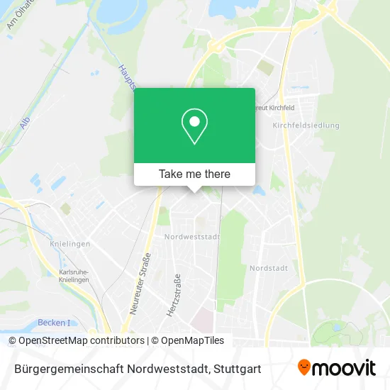 Карта Bürgergemeinschaft Nordweststadt