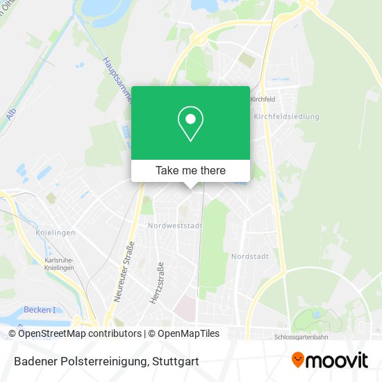 Badener Polsterreinigung map
