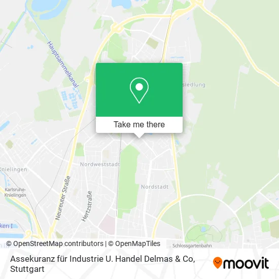 Карта Assekuranz für Industrie U. Handel Delmas & Co