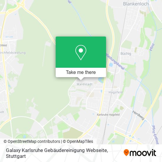 Galaxy Karlsruhe Gebäudereinigung Webseite map