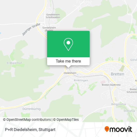 P+R Diedelsheim map