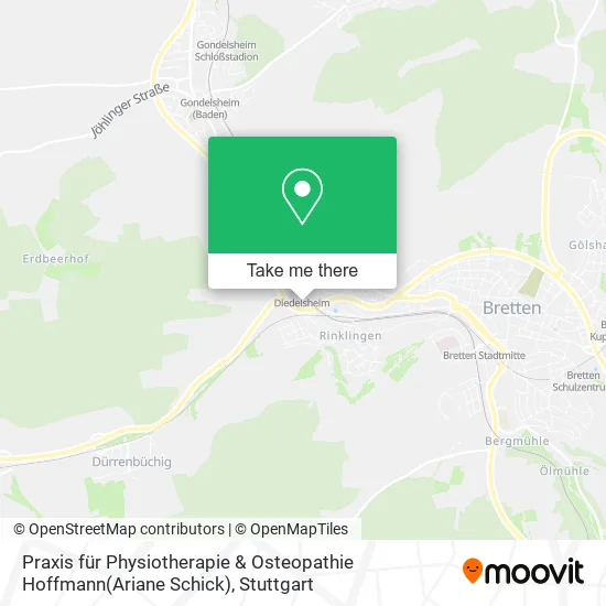 Карта Praxis für Physiotherapie & Osteopathie Hoffmann(Ariane Schick)