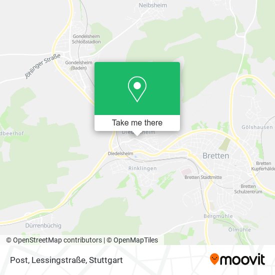 Post, Lessingstraße map