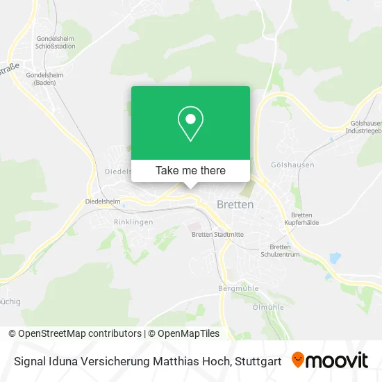 Карта Signal Iduna Versicherung Matthias Hoch