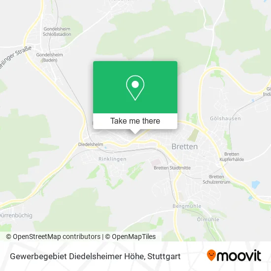 Карта Gewerbegebiet Diedelsheimer Höhe