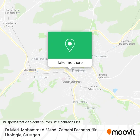 Карта Dr.Med. Mohammad-Mehdi Zamani Facharzt für Urologie