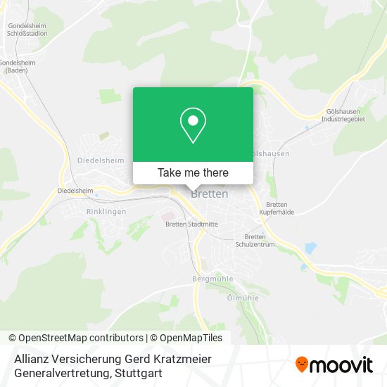 Allianz Versicherung Gerd Kratzmeier Generalvertretung map