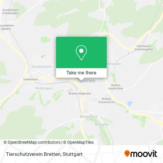 Tierschutzverein Bretten map