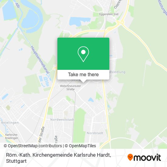 Röm.-Kath. Kirchengemeinde Karlsruhe Hardt map