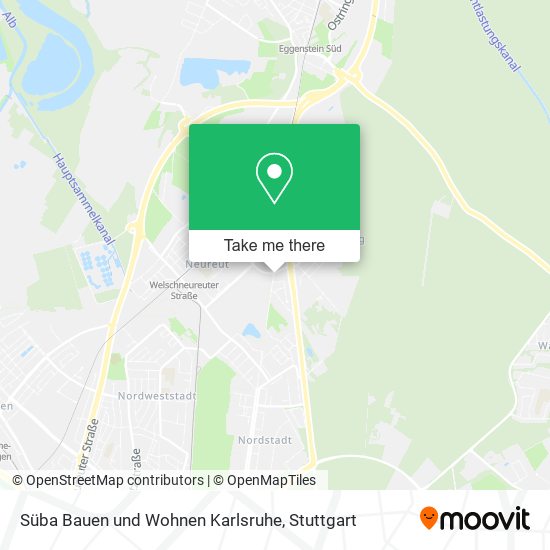 Süba Bauen und Wohnen Karlsruhe map