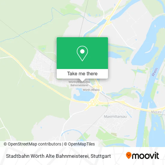 Карта Stadtbahn Wörth Alte Bahnmeisterei