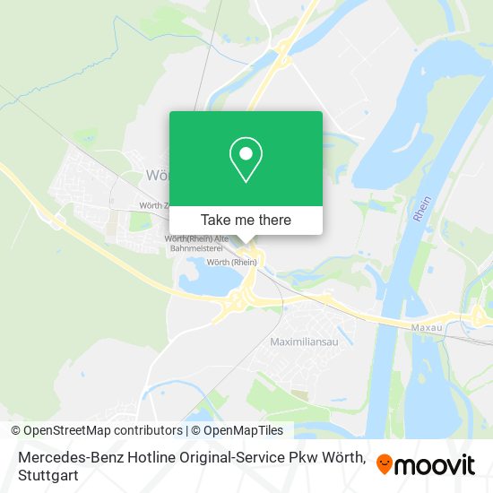Mercedes-Benz Hotline Original-Service Pkw Wörth map