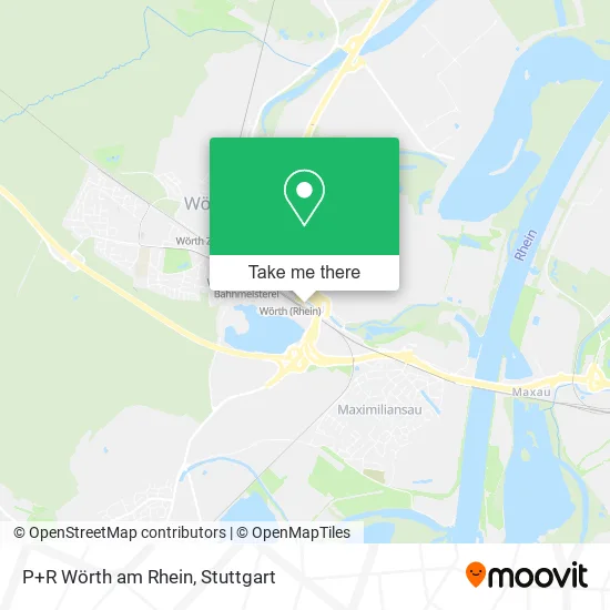 Карта P+R Wörth am Rhein