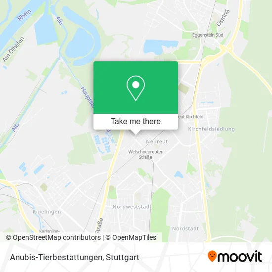 Карта Anubis-Tierbestattungen
