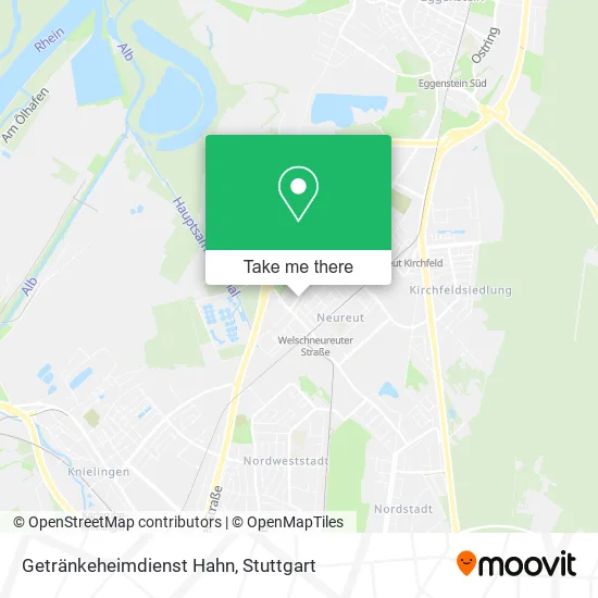 Getränkeheimdienst Hahn map