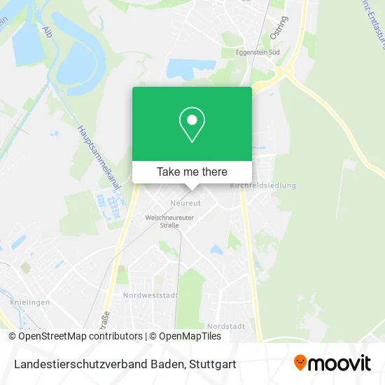 Карта Landestierschutzverband Baden