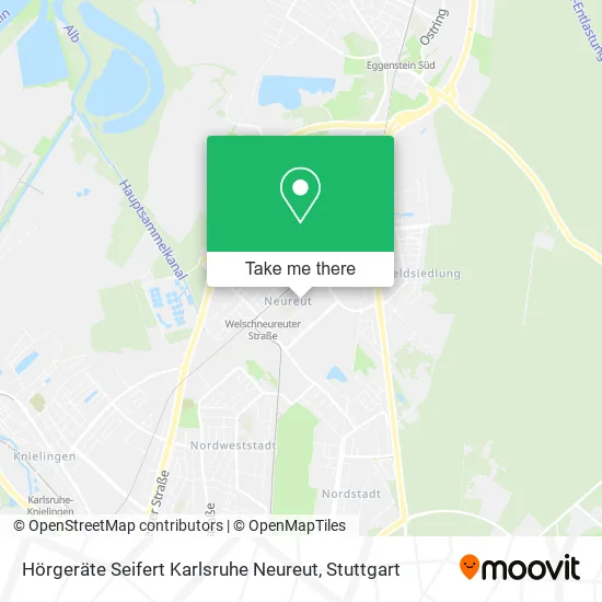 Карта Hörgeräte Seifert Karlsruhe Neureut