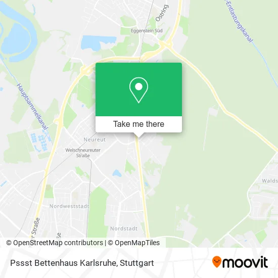 Карта Pssst Bettenhaus Karlsruhe