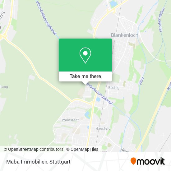 Maba Immobilien map