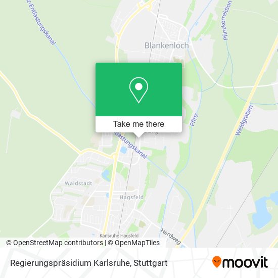 Regierungspräsidium Karlsruhe map