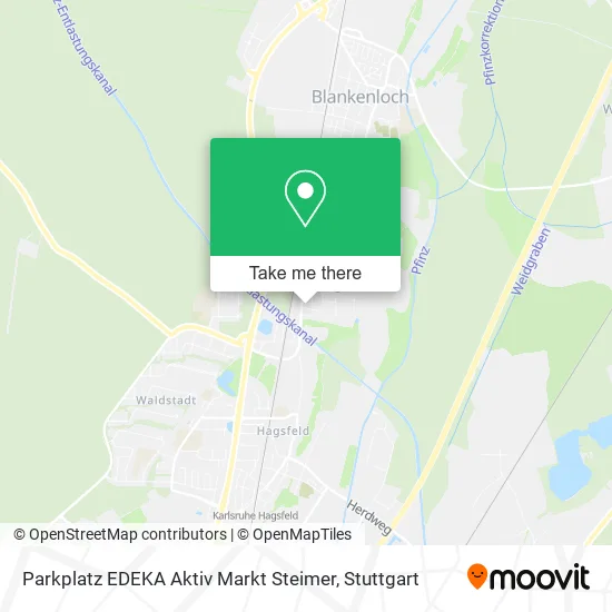 Карта Parkplatz EDEKA Aktiv Markt Steimer