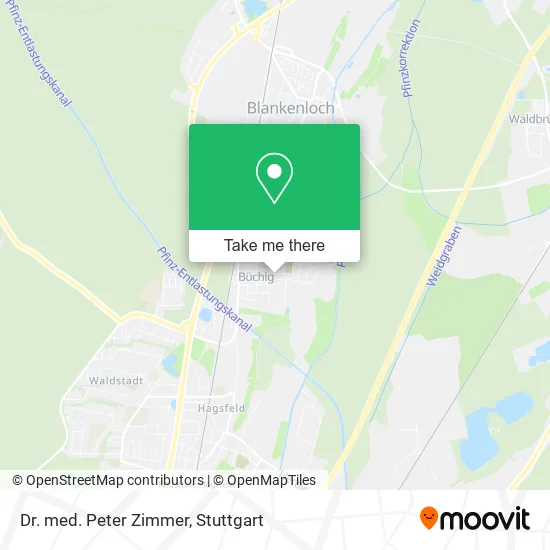 Карта Dr. med. Peter Zimmer