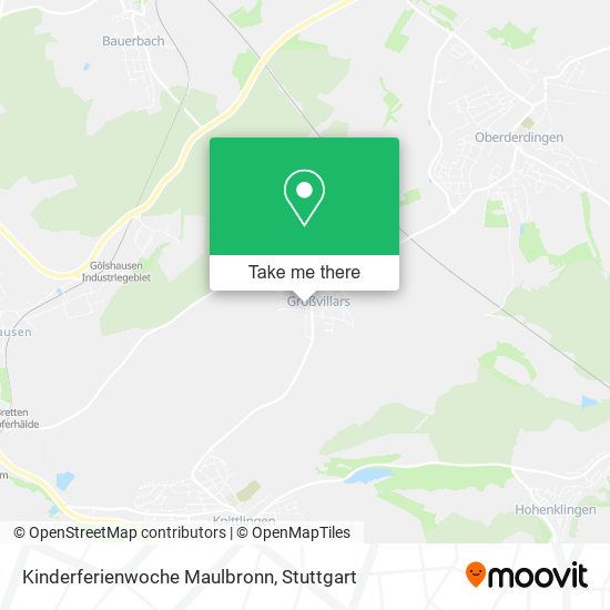 Kinderferienwoche Maulbronn map