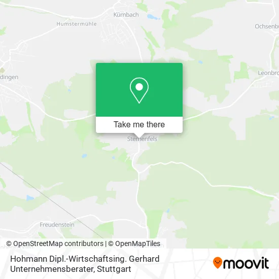 Карта Hohmann Dipl.-Wirtschaftsing. Gerhard Unternehmensberater