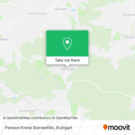 Pension Krone Sternenfels map