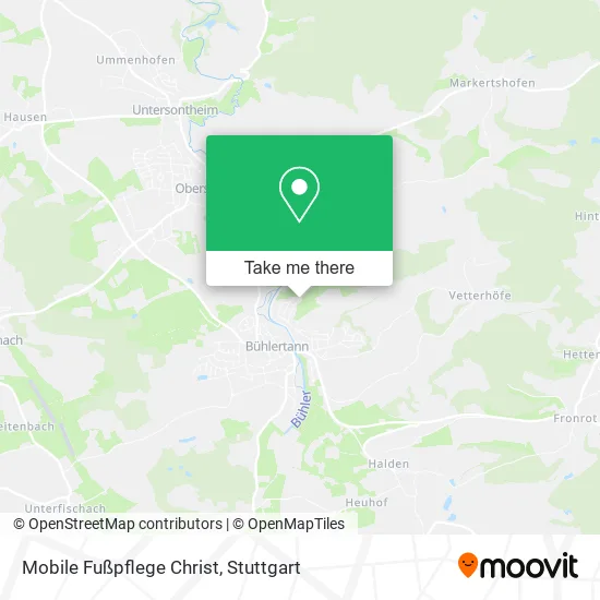 Карта Mobile Fußpflege Christ