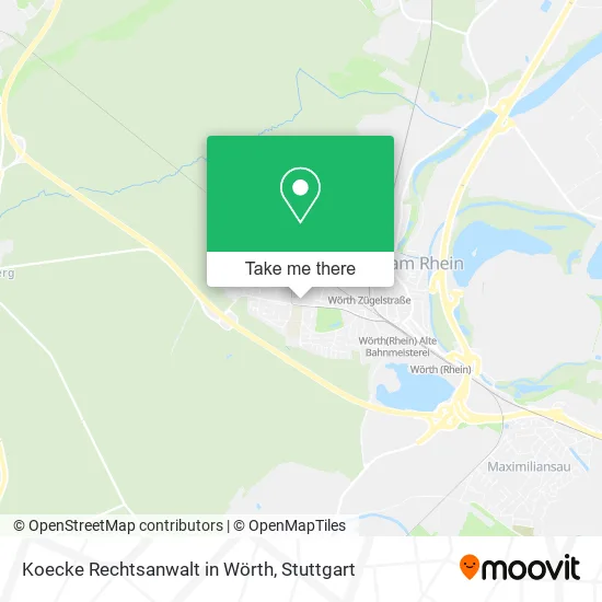 Карта Koecke Rechtsanwalt in Wörth