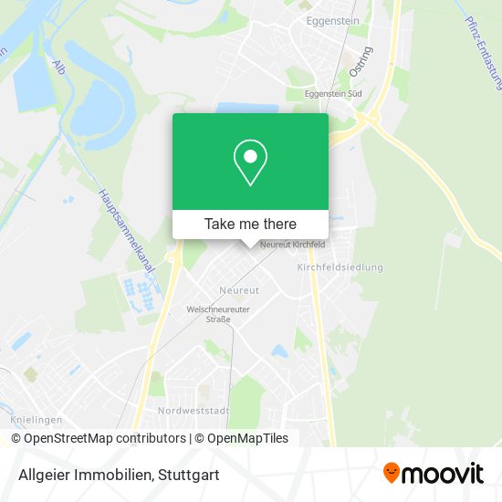 Allgeier Immobilien map