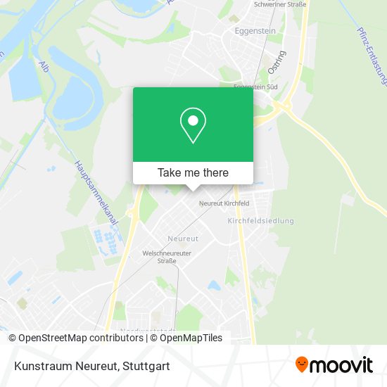 Карта Kunstraum Neureut