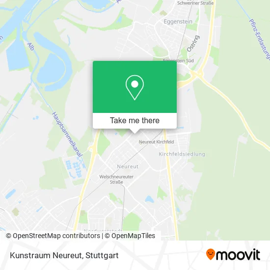 Карта Kunstraum Neureut