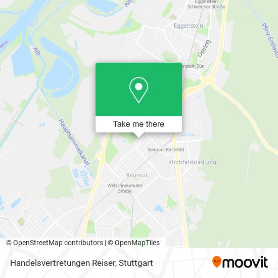 Handelsvertretungen Reiser map