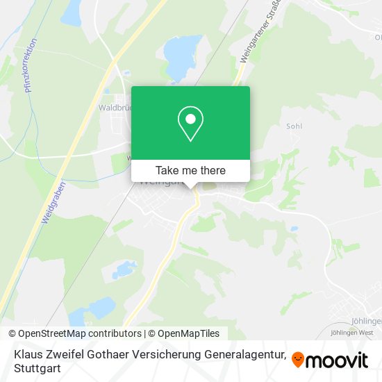 Klaus Zweifel Gothaer Versicherung Generalagentur map