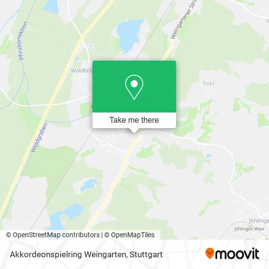 Карта Akkordeonspielring Weingarten