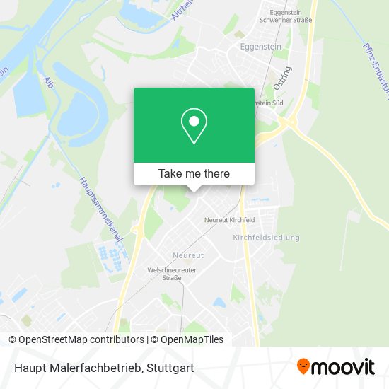 Haupt Malerfachbetrieb map