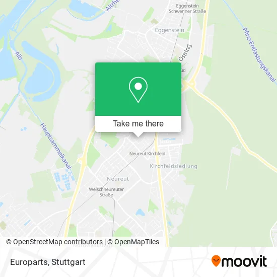 Карта Europarts