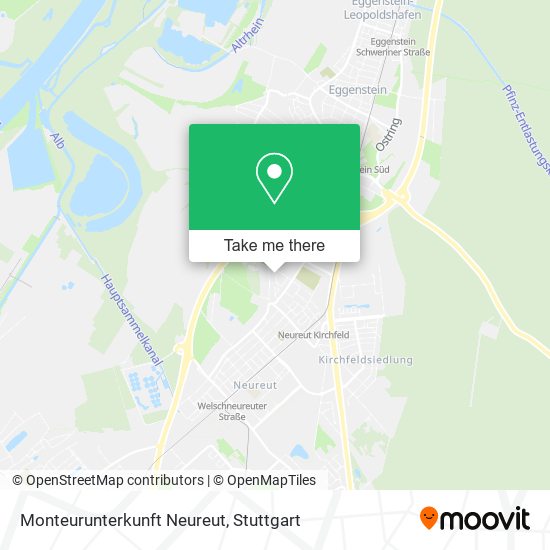 Monteurunterkunft Neureut map