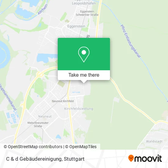 Карта C & d Gebäudereinigung
