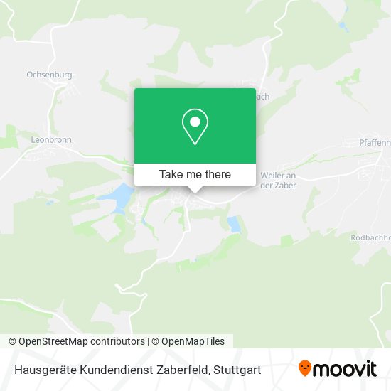 Hausgeräte Kundendienst Zaberfeld map