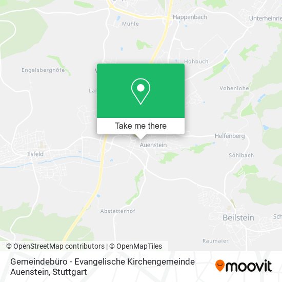 Gemeindebüro - Evangelische Kirchengemeinde Auenstein map