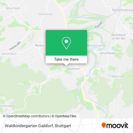 Waldkindergarten Gaildorf map