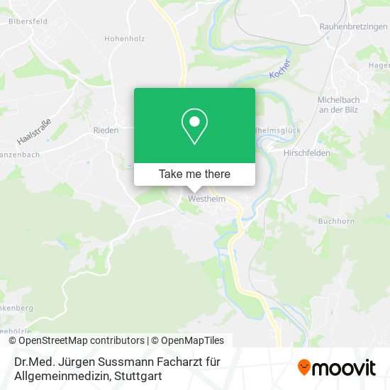 Dr.Med. Jürgen Sussmann Facharzt für Allgemeinmedizin map