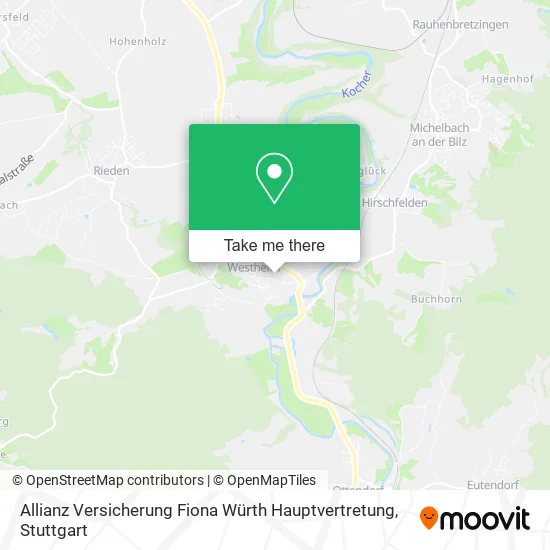 Карта Allianz Versicherung Fiona Würth Hauptvertretung