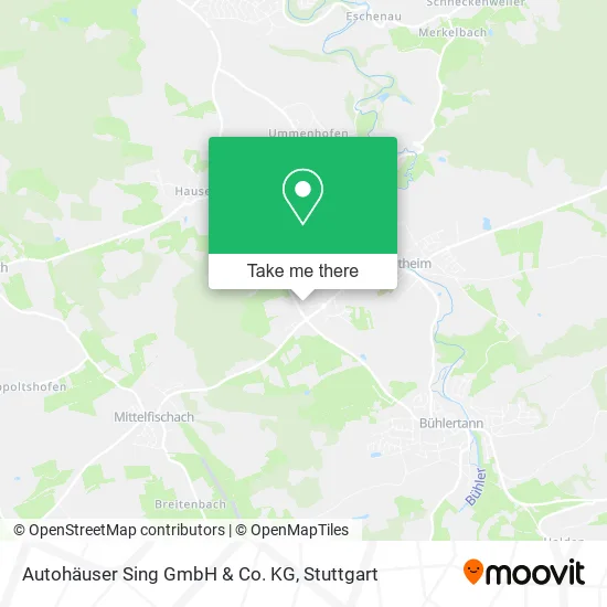 Карта Autohäuser Sing GmbH & Co. KG