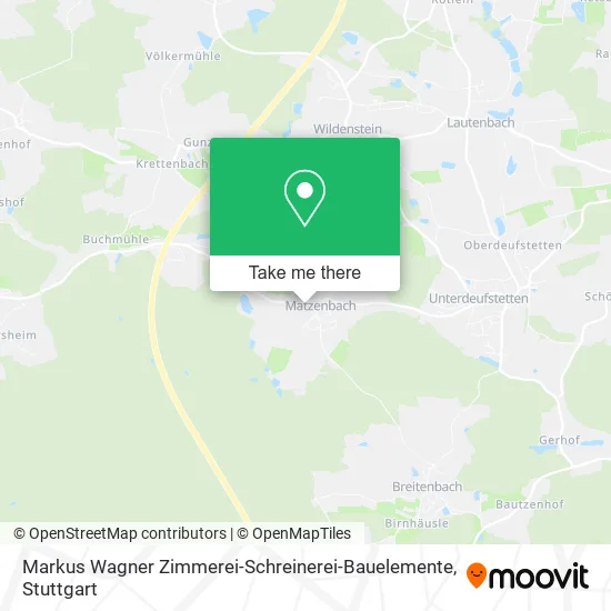 Карта Markus Wagner Zimmerei-Schreinerei-Bauelemente