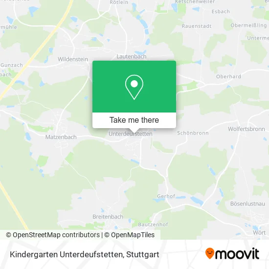 Карта Kindergarten Unterdeufstetten