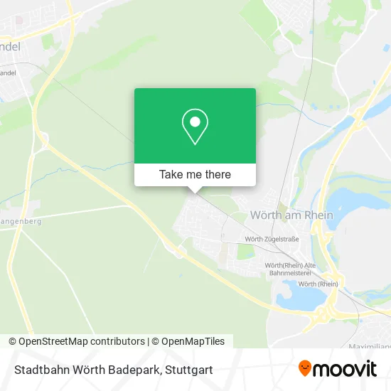 Карта Stadtbahn Wörth Badepark